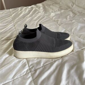 Women’s Steve Madden Dark Grey Knit Slip-On Sneakers